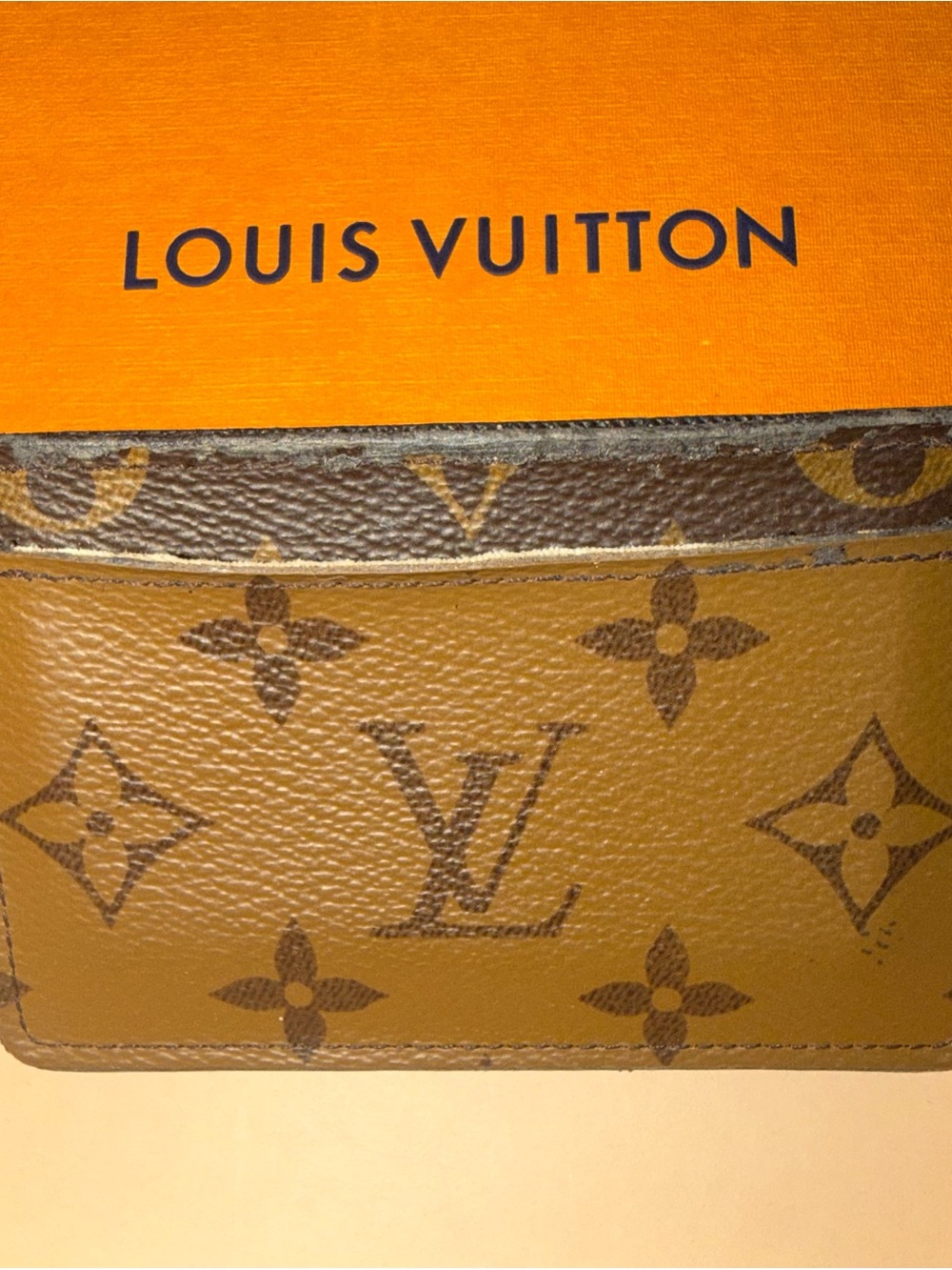 Louis Vuitton Two-Tone Brown Monogram Card Holder - Picture 5 of 8